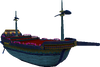 Rendered model of Kamella's airship from Super Mario Galaxy.