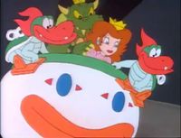 King Koopa and Princess Toadstool in the episode Send in the Clown.