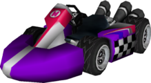 The model for Birdo's Standard Kart M from Mario Kart Wii