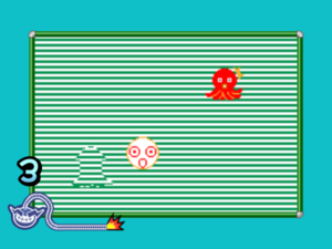 The microgame Stripy Sea from WarioWare: D.I.Y. Showcase