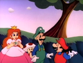 Luigi's miscolored sideburns