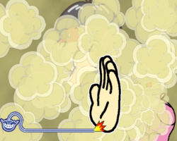 He Who Smelt It... in WarioWare: Smooth Moves.