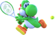 Artwork of Yoshi for Mario Tennis Aces