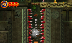 A screenshot from Donkey Kong Country Returns 3D