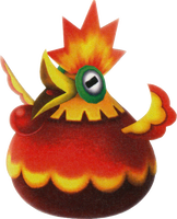 Artwork of a Cluckboom from Super Mario Galaxy 2