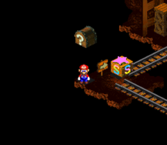 Third Treasure in Coal Mines of Super Mario RPG: Legend of the Seven Stars.