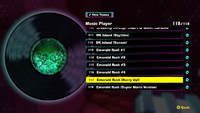 The disc for the song "Emerald Rush (Hurry Up!)" in Donkey Kong Bananza
