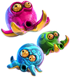 Artwork of Peekaboopoids from Donkey Kong Bananza