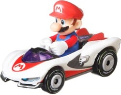 Hot Wheels die-cast of Mario in the P-Wing with the Slick tires.