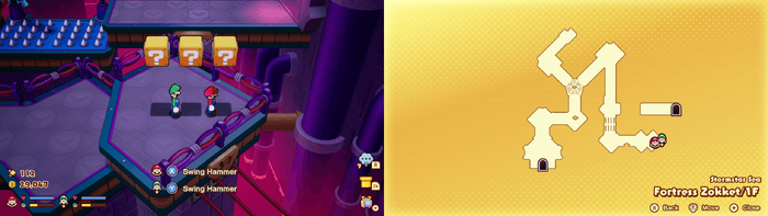 Blocks 7-8-9 in Fortress Zokket from Mario & Luigi: Brothership