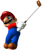 Artwork of Mario in Mario Golf: Toadstool Tour.