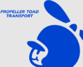 A Propeller Toad Transport logo from Mario Kart 8