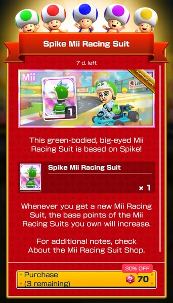 File:MKT Tour117 Mii Racing Suit Shop Spike.jpg