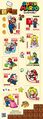 Mario-themed stamp sheet released by Japan Post in 2017