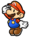 Artwork of Mario from Paper Mario: The Thousand-Year Door.