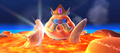 The first King Kaliente's appearance in Super Mario Galaxy