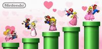 Special Nintendo's Facebook cover for the Valentine's Day
