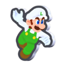 Fire Luigi Standee from Super Mario Bros. Wonder