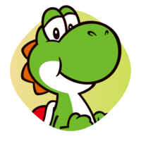 Sticker Yoshi - Mario Party Superstars.png