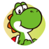 Sticker of Yoshi from Mario Party Superstars