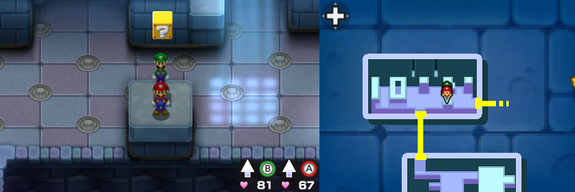 Fifteenth block in Toad Town of Mario & Luigi: Bowser's Inside Story + Bowser Jr.'s Journey.