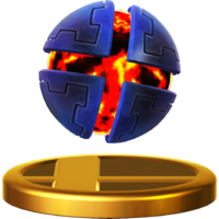 X Bomb trophy from Super Smash Bros. for Wii U