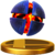 X Bomb trophy from Super Smash Bros. for Wii U