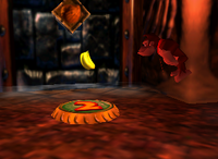 A yellow Banana Bunch in Creepy Castle.