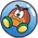 Official artwork of a Goomba in a Bubble.