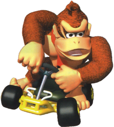 Donkey Kong in Mario Kart 64