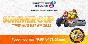 Banner for the 2022 Mario Kart 8 Deluxe Seasonal Circuit Benelux - Summer Cup event