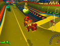A cargo truck in Mushroom City in Mario Kart: Double Dash!!