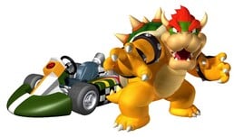 Artwork of Bowser with his Standard Kart from Mario Kart Wii