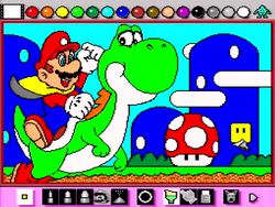 The banner image for Mario Paint on Nintendo Music