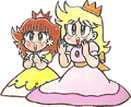 Peach and Daisy