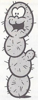 A Pokey from Super Mario Bros. 2.