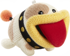 Yarn Poochy, for use with Yoshi's Woolly World.