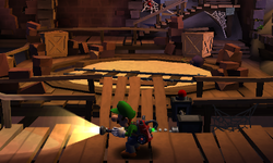 The Roundhouse segment from Luigi's Mansion: Dark Moon.