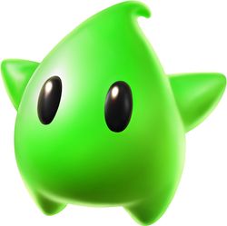 Super Mario Galaxy promotional artwork: A Green Luma