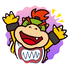 Sticker of Bowser Jr. from Mario Party Superstars