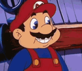 Mario eating garlic to make his breath smell like garlic to defeat Count Koopula