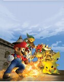 Artwork seen on the box art of Super Smash Bros. Melee