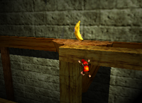 A Golden Banana for Diddy Kong in Fungi Forest.