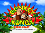 European title screen for Donkey Konga