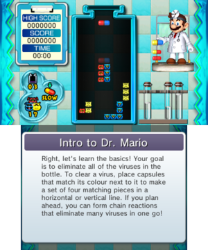 Training 1 of Miracle Cure Laboratory in Dr. Mario: Miracle Cure