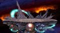 Final Destination in Super Smash Bros. Ultimate with the dark background