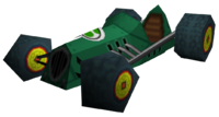 The model of the Cucumber from Mario Kart DS