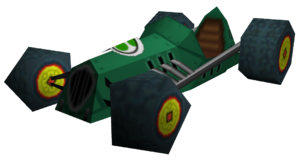 The model of the Cucumber from Mario Kart DS