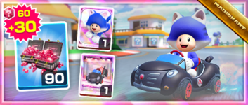 The Cat Toad Pack from the Amsterdam Tour in Mario Kart Tour