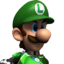 Luigi's mugshot from Mario Strikers Charged.